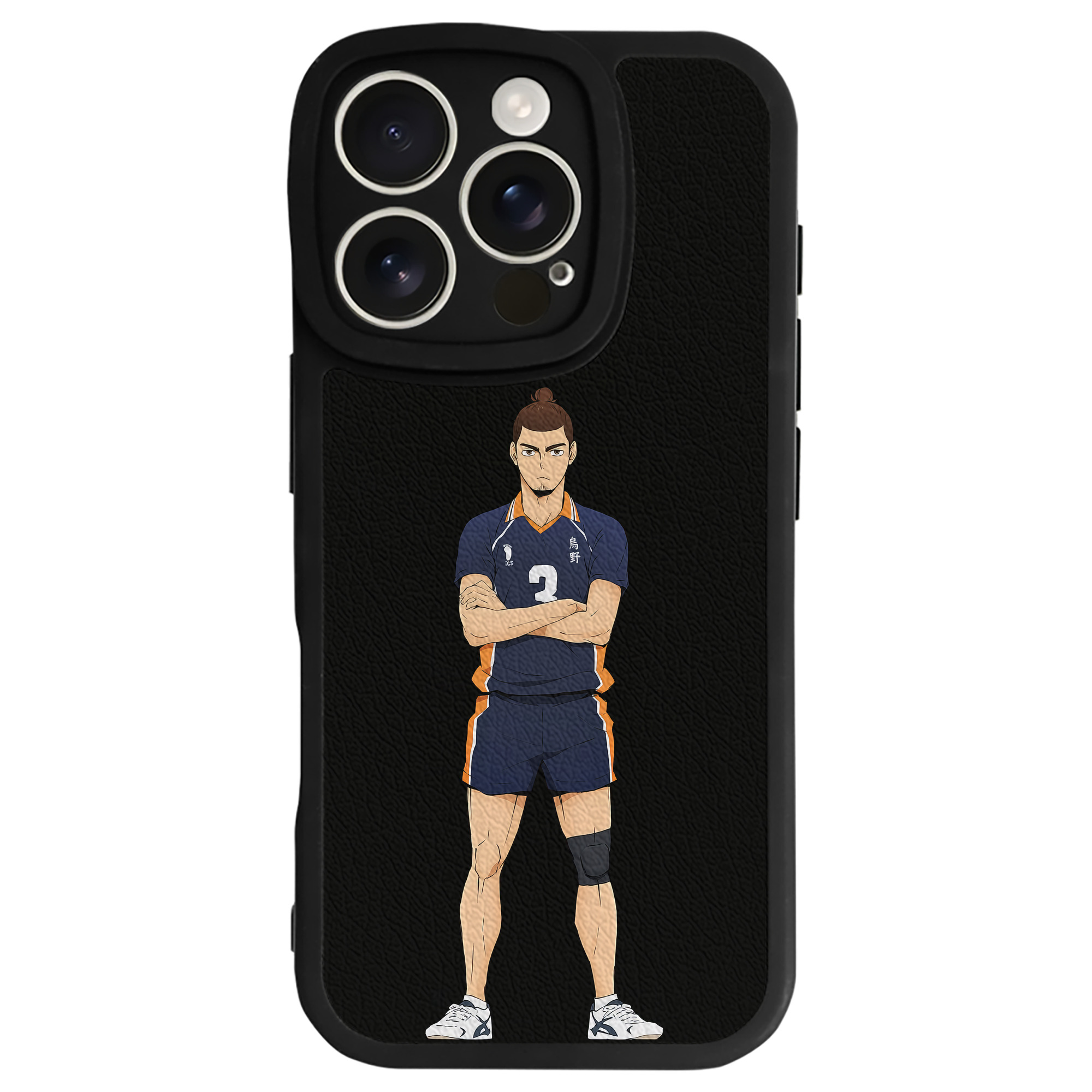 （画像用） ハイキュー!! Haikyu!! 【iPhone 16シリーズ対応】シリコンスマホケース（レザー調） 材質：シリコン